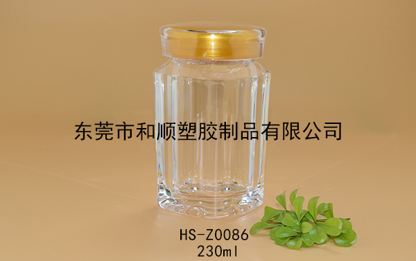 230ml片劑高透方瓶 HS-Z0086 230ml片劑高透方瓶 HS-Z0086