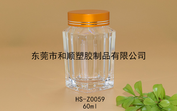 60ml片劑高透方瓶B HS-Z0059 60ml片劑高透方瓶B HS-Z0059